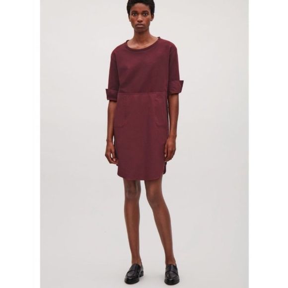 COS Burgundy Dress - Picture 1 of 12